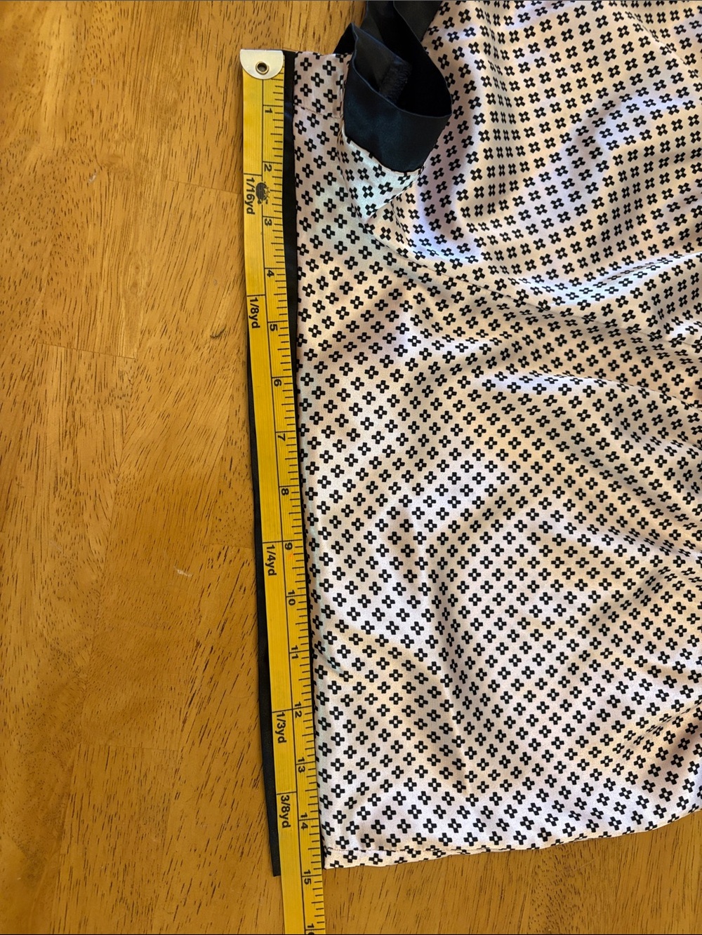 Linea Donatella Cream and Black Geometric Two-Piece Pajama Set - Picture 8 of 9